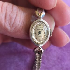 Vintage JJ Jules Jurgensen Womens 14kt White Gold Watch